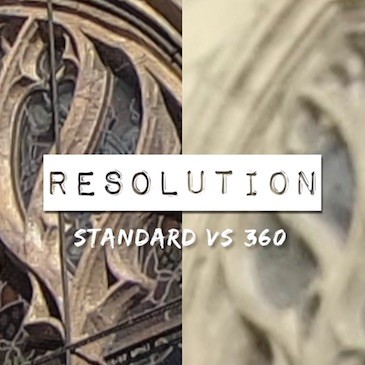 Résolution 360 pour utilisation en format standard